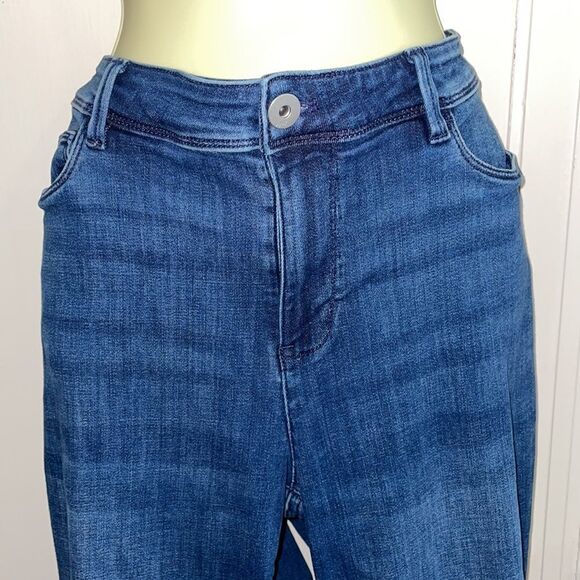 J. Jill Authentic Fit Slim Ankle blue denim jeans - Picture 2 of 8